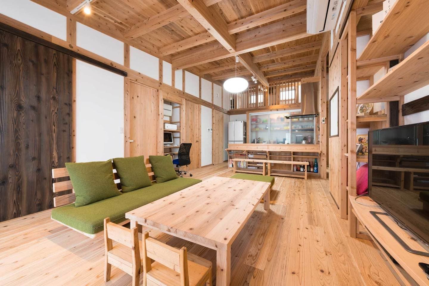 ピアノ部屋のある平屋建て